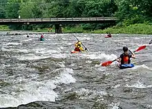 Paddlers on Esopus Creek