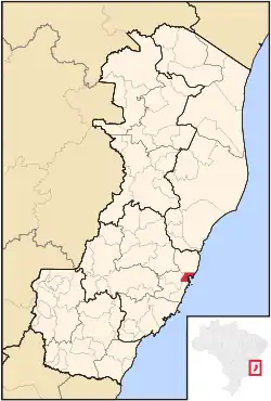 Location in Espírito Santo