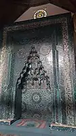 Mihrab of 13th century Eşrefoğlu Mosque in Beyşehir, Turkey