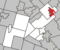 Location within Les Pays-d'en-Haut RCM