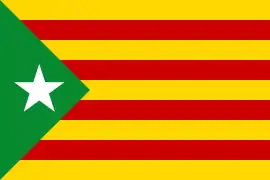 Estelada verda, green version used by ecologists and animalists