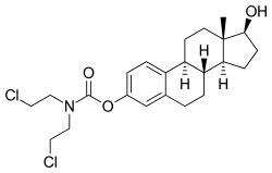 Skeletal formula of estramustine