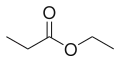 Skeletal formula of ethyl propionate