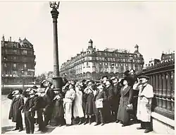 Eugène Atget photo of eclipse of April 17, 1912 in Paris