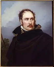 A portrait of Napoleon's stepson Eugène de Beauharnais, 1815.