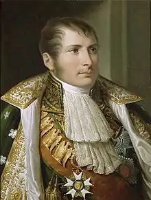 Painting of man in fancy early 1800s dress