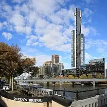 Eureka Tower from across the river