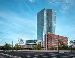 Seat of the ECB seen from northwest (2019)