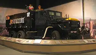 Gun truckmuseum exhibit