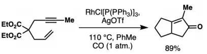 PK reaction with Wilkinson's catalyst