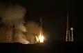 Soyuz TMA-15M launches from the Baikonur Cosmodrome.