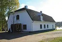 A white building in the park