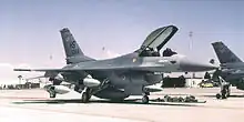 F-16A Block 15Q (s/n 83-1080) of the 308th FS, about 1988