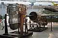 Turbine and lift fan assembly on display at the National Air and Space Museum, Steven F. Udvar-Hazy Center