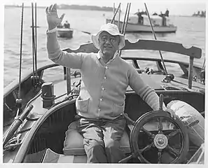 FDR sailing to Campobello (1933)