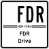 Franklin D. Roosevelt East River Drive marker