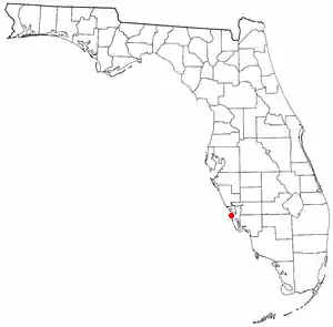 Location of Boca Grande, Florida