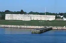 Landscape with stone fort