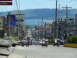 F.S. Pajares Ave. in Pagadian City, showing the view of Illana Bay in the background