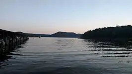 Lake at sunset