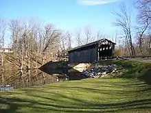 Fallasburg Bridge, a Brown truss covered bridge