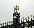 Fasces on railings at Alexander Garden in Moscow