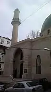 Fatimah Mosque. Cross of Chingiz Mustafayev Street, 90 and Husu Hajiyev (built in early 20th c.)