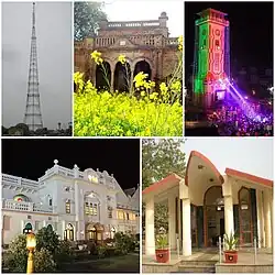 From top clockwise: Fazilka TV Tower, Raghuwar Bhawan, Fazilka Clock Tower, Asafwala War Memorial and Khuranj Haveli



1.5km1mile



  Locations of Fazilka City, Punjab