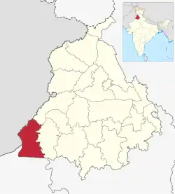 Location in Punjab