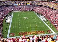 FedExField before a kick-off against Jacksonville