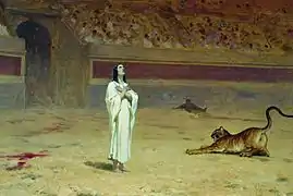 Martyr in the Circus Arena by Fyodor Bronnikov, 1869