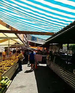 Produce at a street fair at São Paulo