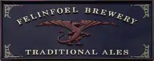 The Welsh Dragon motif of Felinfoel Brewery.