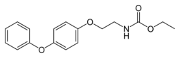 Skeletal formula of fenoxycarb