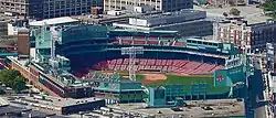 Fenway Park, home of the Boston Red Sox, is located in the Fenway–Kenmore neighborhood.