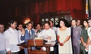 Fourth inauguration of President Ferdinand Marcos, 1986.