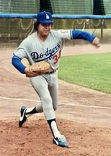 Fernando Valenzuela, pitcher for the LA Dodgers and winner of two world series