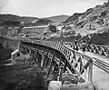 Viaduct on the Festiniog and Blaenau Railway, Blaenau Ffestiniog, Wales; John Thomas c. 1875