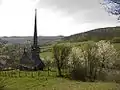 Romanian church of Fildu de Sus (in Sălaj County) built during the 18th century.