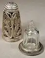 18th century silver filigree with scent bottle