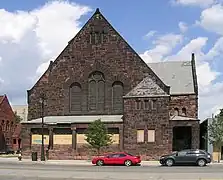 The First Unitarian Church built 1890 by the architects Donaldson y Meier was destroyed by fire in 2014.