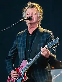 Finn performing with Fleetwood Mac at Werchter Boutique in 2019