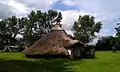 The reconstructed Iron Age roundhouse at Flag Fen