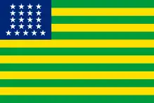 Provisional flag of the Republic of the United States of Brazil (15–19 November 1889)