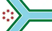 The flag of Cook County, Illinois, adopted in June 2022 and taking design cues from the Flag of Chicago, its county seat