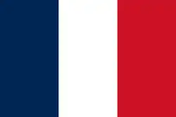 The flag of France used from 1794 (interrupted in 1815–1830 and in 1848)