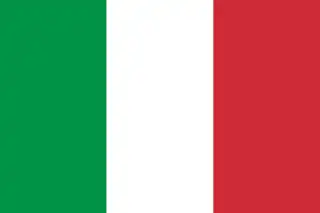 The flag of Italy, a simple vertical triband.