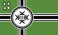 Flag of Kekistan, a fictional country created by 4chan members as a political meme and online movement