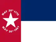 Flag of North Carolina(March 16, 1861 – March 1, 1885)