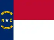 Flag of North Carolina(March 1885 – June 24, 1991)